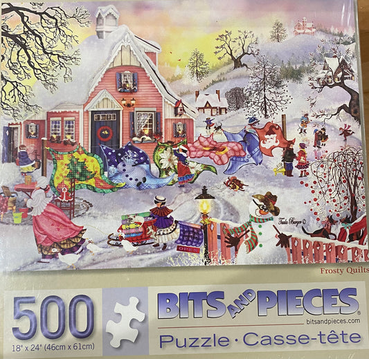 Frosty Quilts: 500 Piece Puzzle