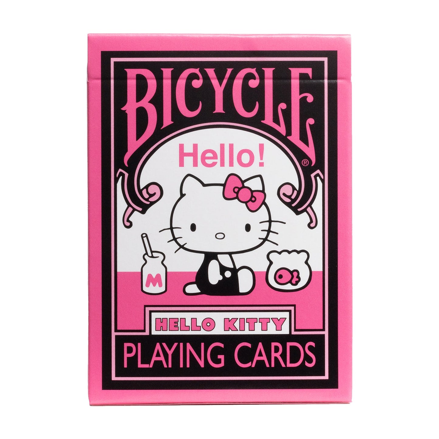 Bicycle Hello Kitty Black & Pink Playing Cards