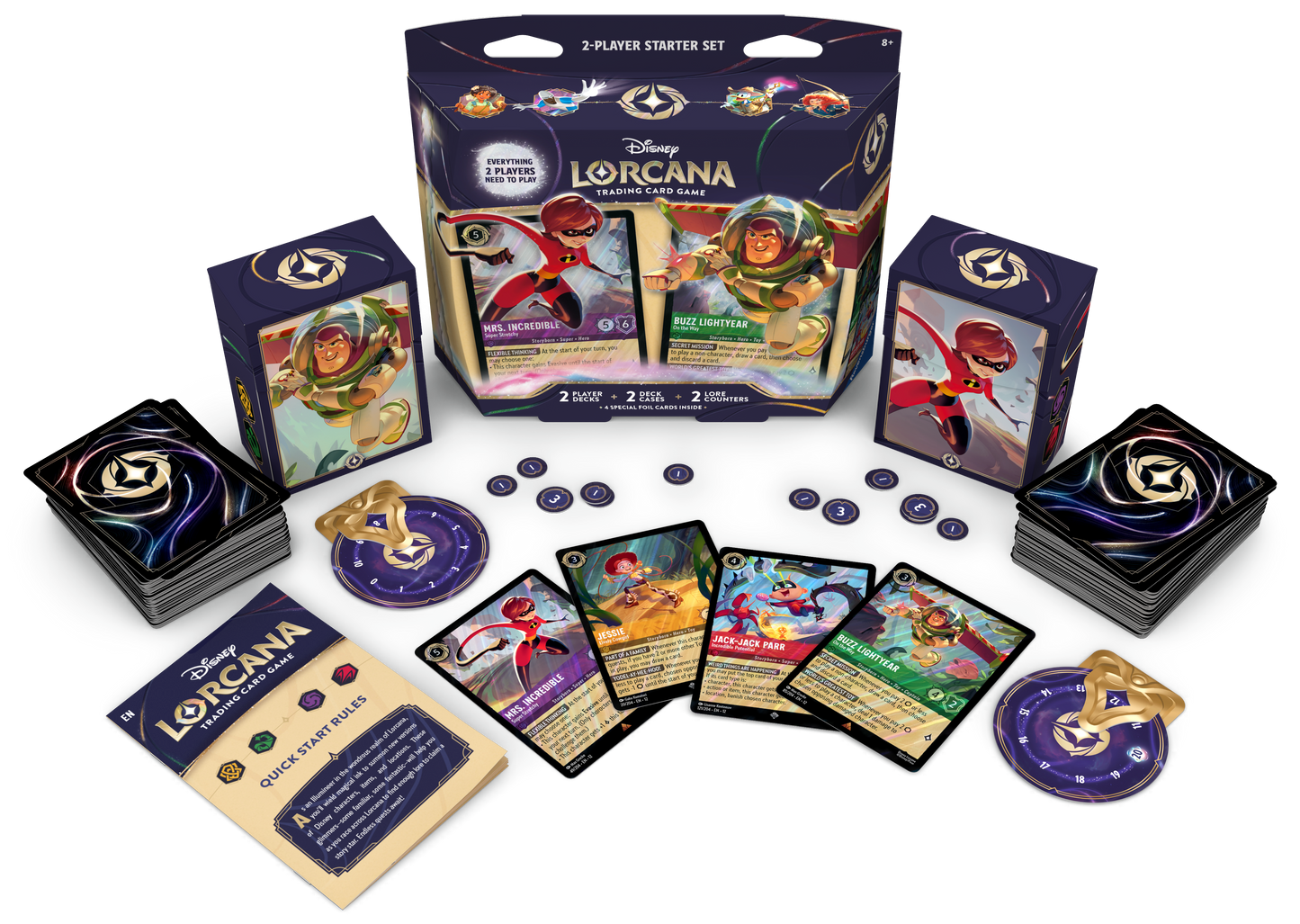 Disney Lorcana Wilds Unknown 2-Player Starter Deck Elastigirl Buzz