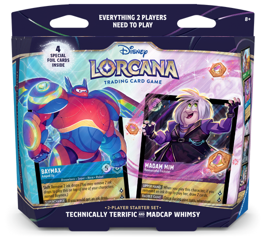 Disney Lorcana TCG: Hyperia City 2-Player Starter Set, Technically Terrific and Madcap Whimsy