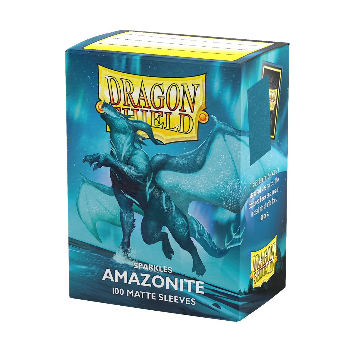 Dragon Shield: Matte Sparkles Amazonite Sleeves - 100 Count