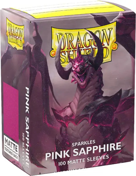 Dragon Shield: Matte Sparkles Pink Sapphire Sleeves - 100 Count