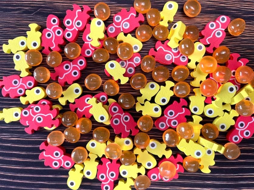 Finspan Upgrade Pack (Wooden Tokens & Squishy Eggs)