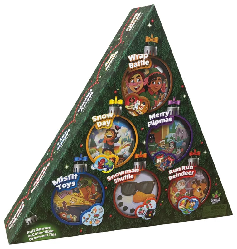 COMING SOON! Christmas Ornament Games: Holiday Mini Games in Hanging Tins (Choose Your Game or the Full Set!)