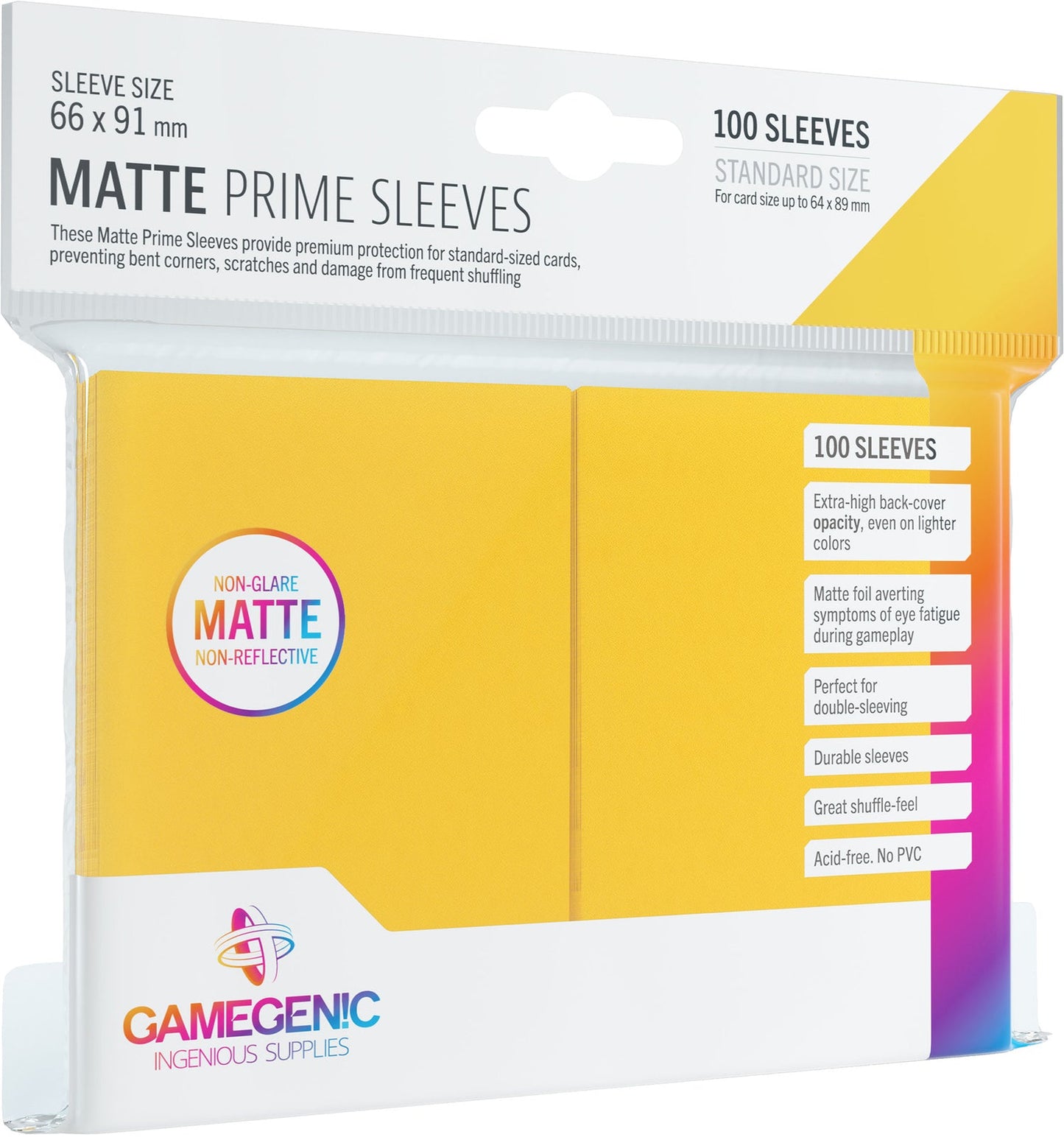 Gamegenic MATTE Prime Sleeves (pick your favorite color!)