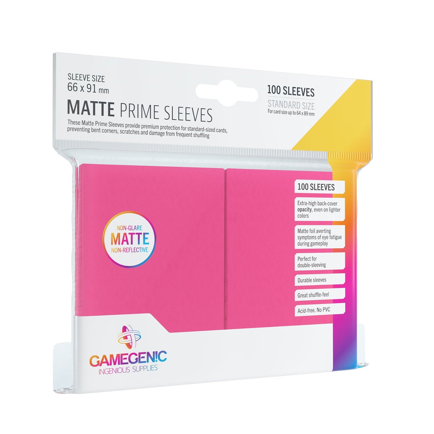 Gamegenic MATTE Prime Sleeves (pick your favorite color!)