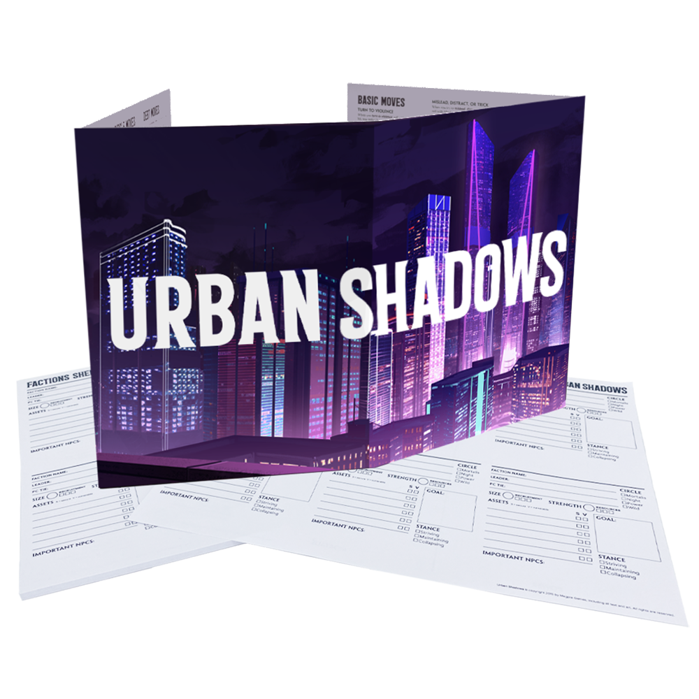 Urban Shadows 2E: GM Screen & Campaign Notepad