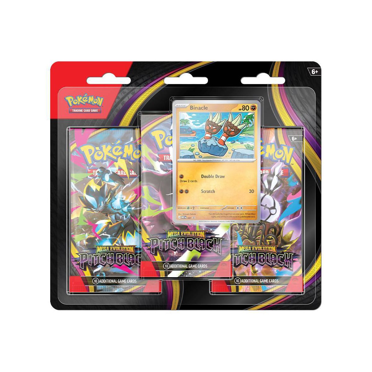 Pokémon TCG: Mega Evolution Pitch Black 3 Pack Blister (LIMIT 1 PER REWARDS ACCOUNT)