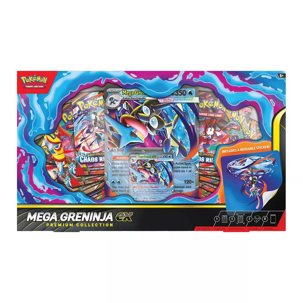 Pokemon TCG: Mega Greninja ex Premium Collection (limit 1 per rewards account)