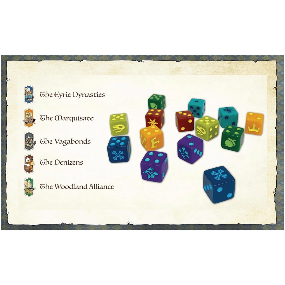 Faction Dice Set #1 (Root: The RPG)
