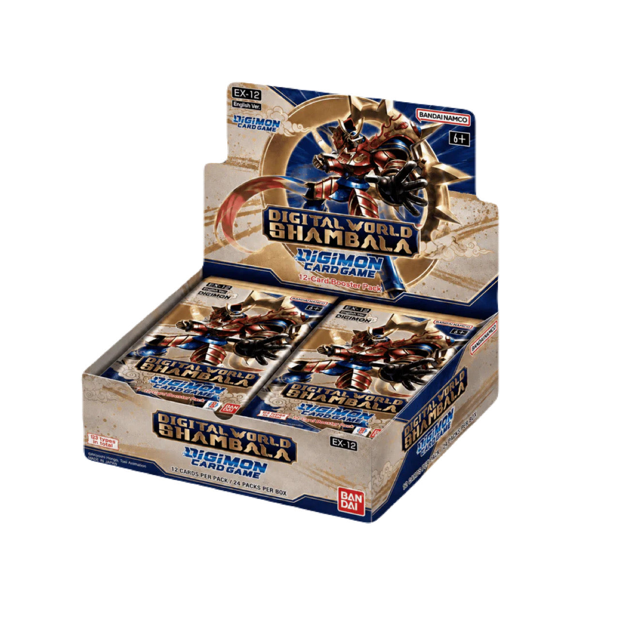 Digimon Card Game: Extra Booster Digital World Shambala [EX-12] Booster Display Box - 24 Count