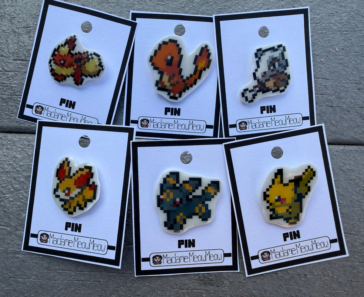 Madame MeowMeow's Pokémon Resin Pins