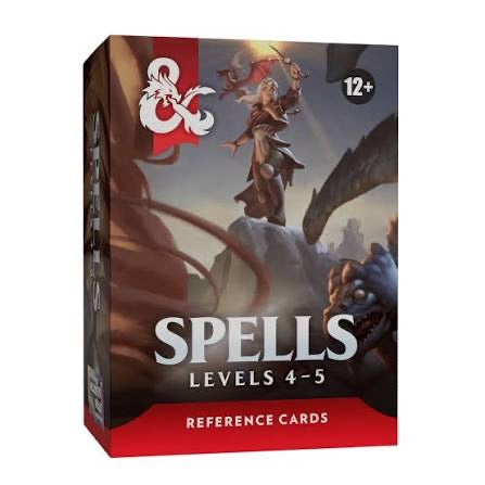 D&D Reference Cards: Spells - Levels 4-5