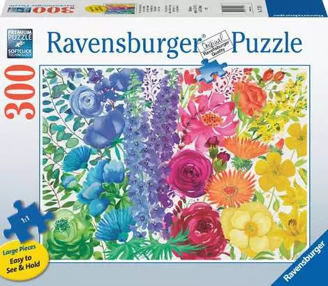 Floral Rainbow 300 Piece Puzzle