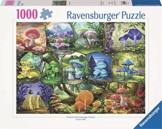 Nathanael Mortensen: Beautiful Mushrooms 1000 Piece Puzzle