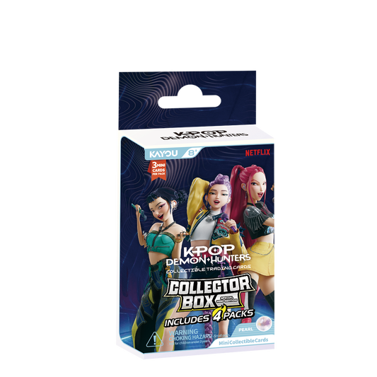 KPop Demon Hunters Collectible Trading Cards: Special Mini Edition Premium Collector Box, 4 Pack