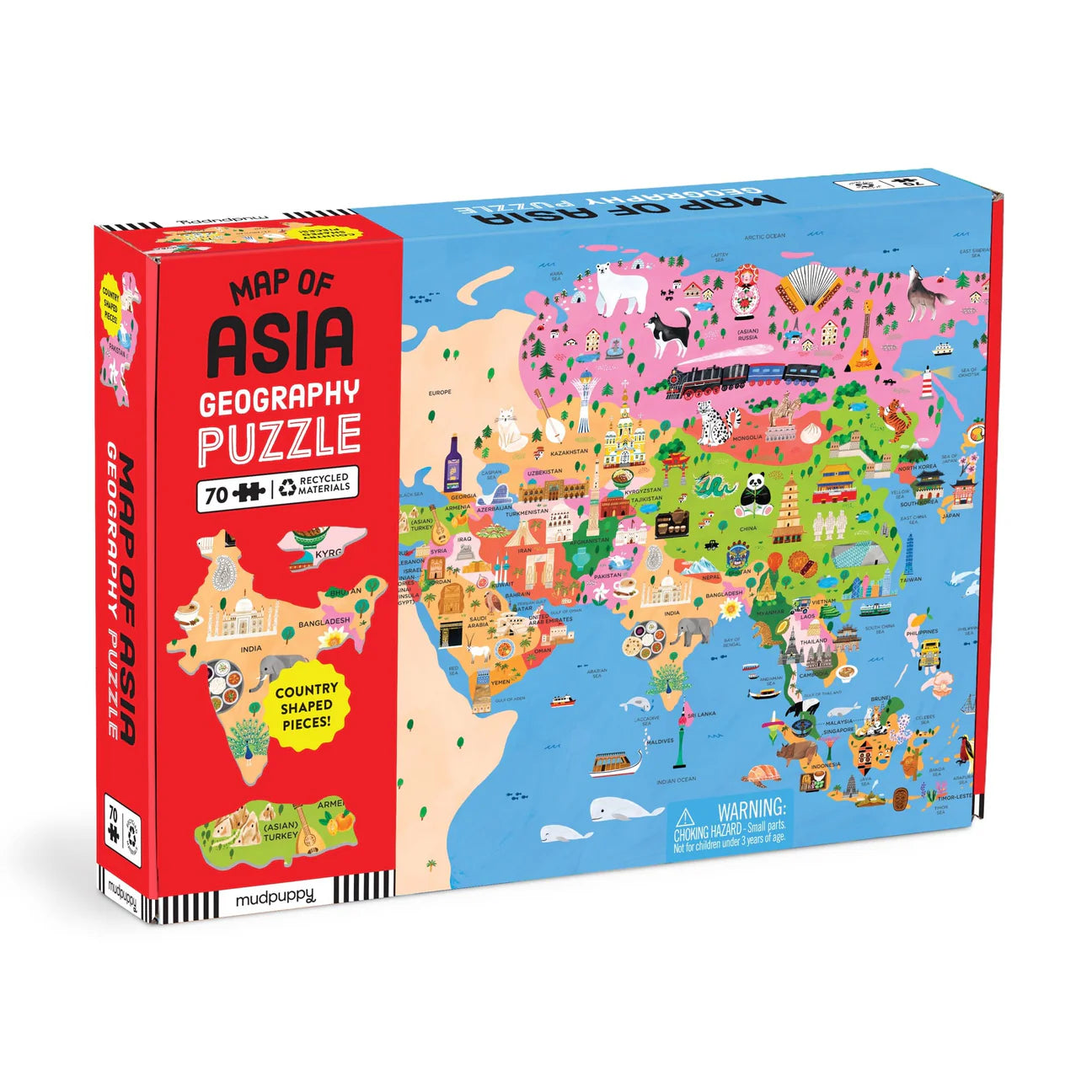 Map of Asia 70 Piece