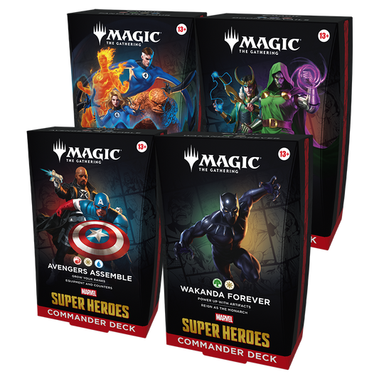 PREORDER GUARANTEED! Magic: The Gathering | Marvel Super Heroes Commander Deck (Your Pick!)