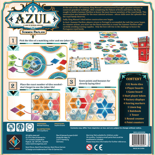 Azul Summer Pavilion tiles