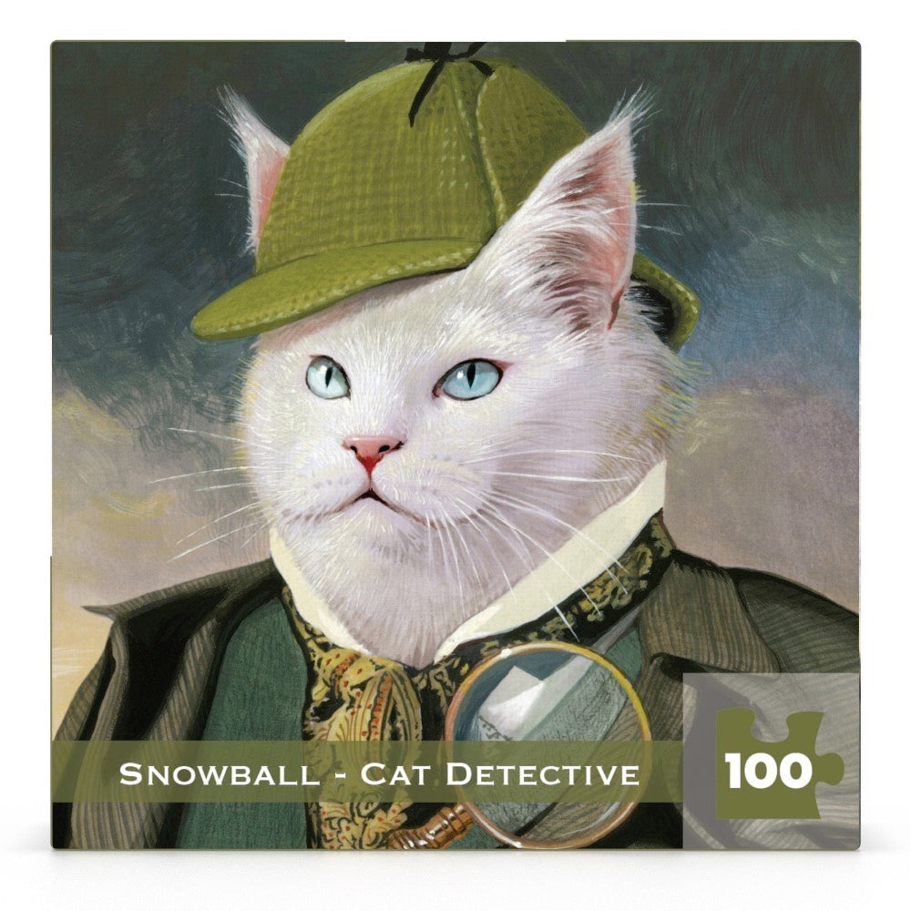 Snowball - Cat Detective 100 Piece Jigsaw Puzzle