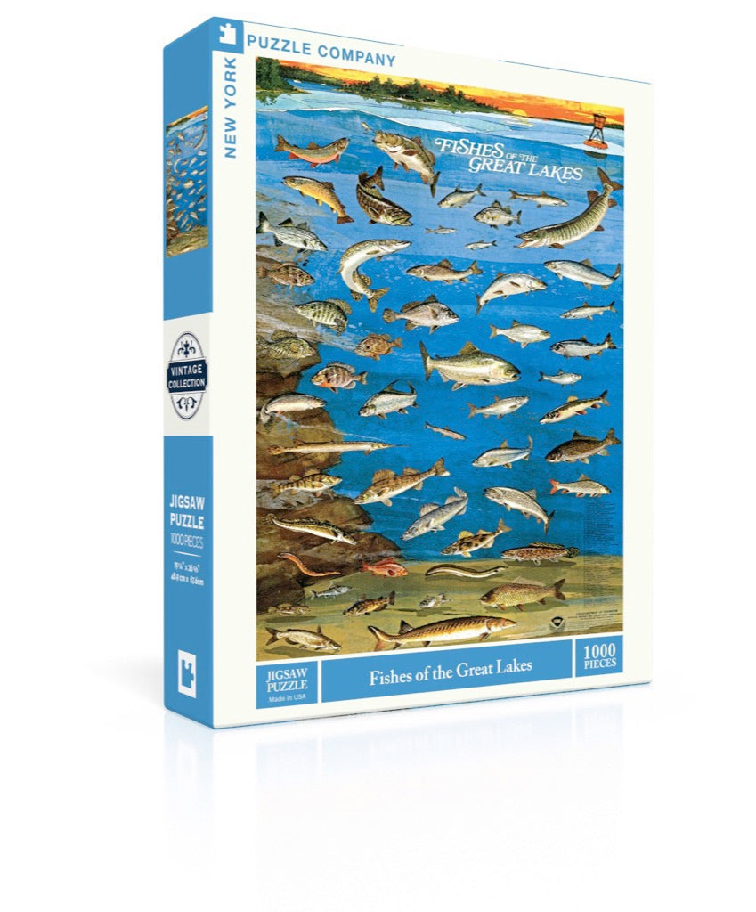 Fishes of the Great Lakes 1000 Piece Jigsaw Puzzle