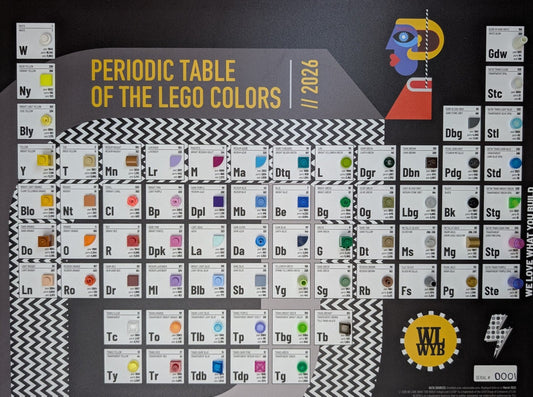 WLWYB's The Periodic Table of LEGO® Colors V5.0