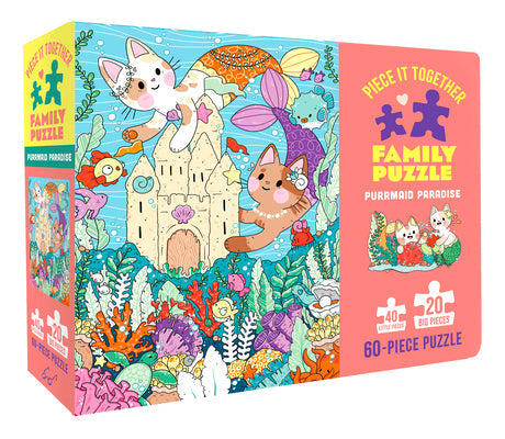 Purrmaid Paradise: Piece It Together Family Puzzle