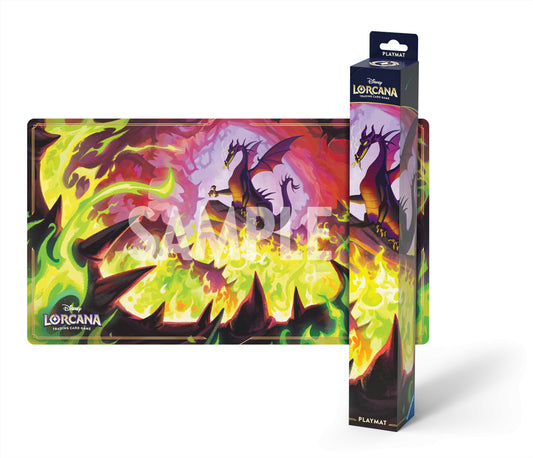 Disney Lorcana: Winterspell Dragon Fire Playmat - TCG Game Mat