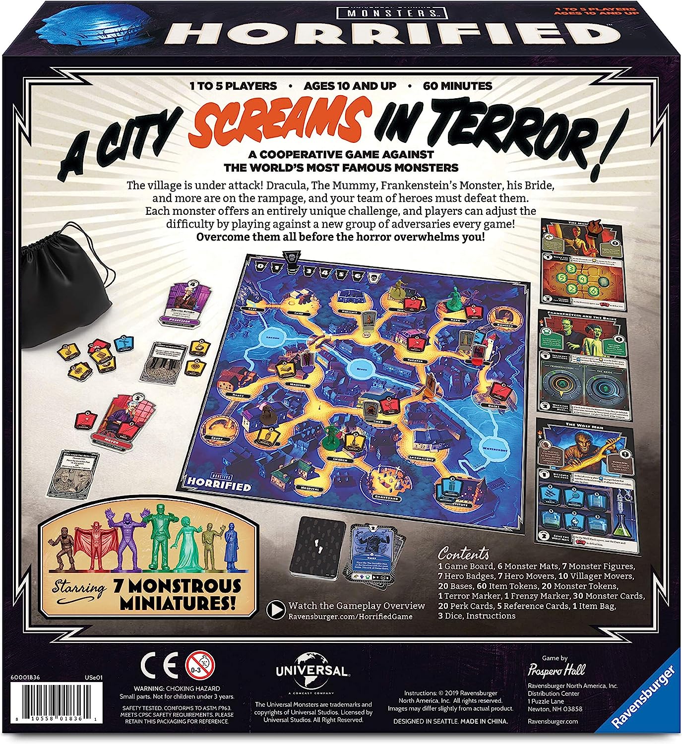 Ravensburger Horrified: Universal Monsters Strategy Board Game