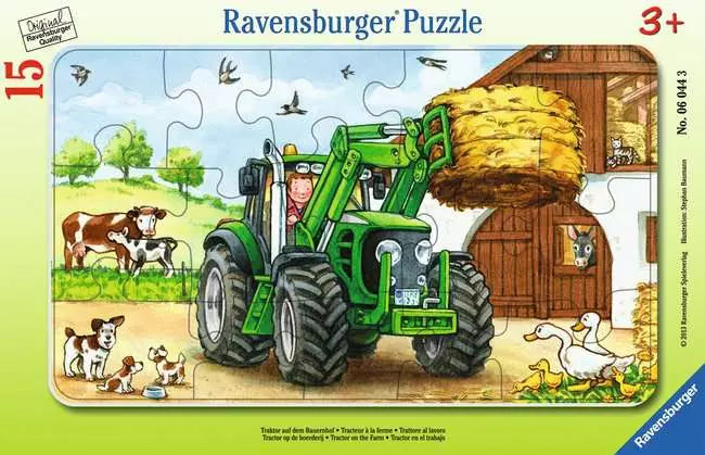 Tractor on the Farm 15pc Frame Puzzle