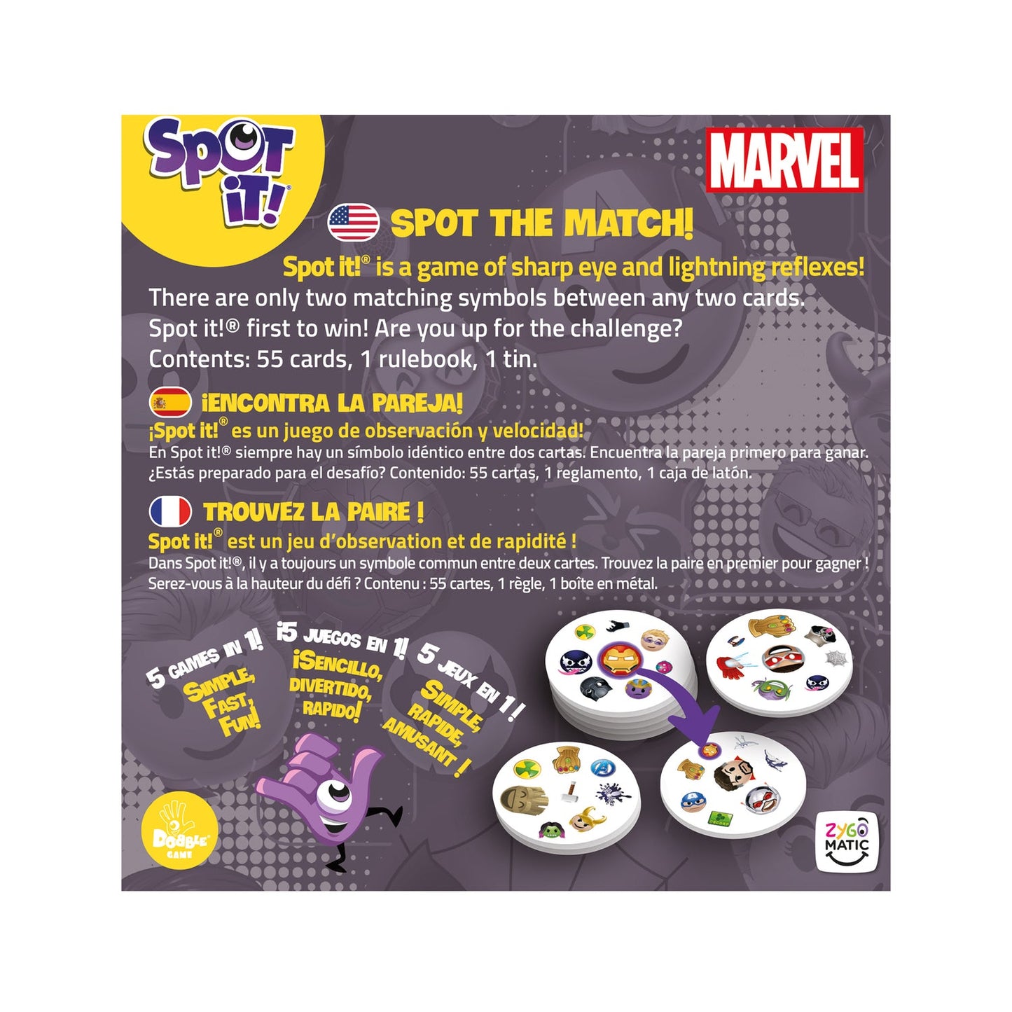 Spot it! Marvel Emoji (Eco Sleeve) ML
