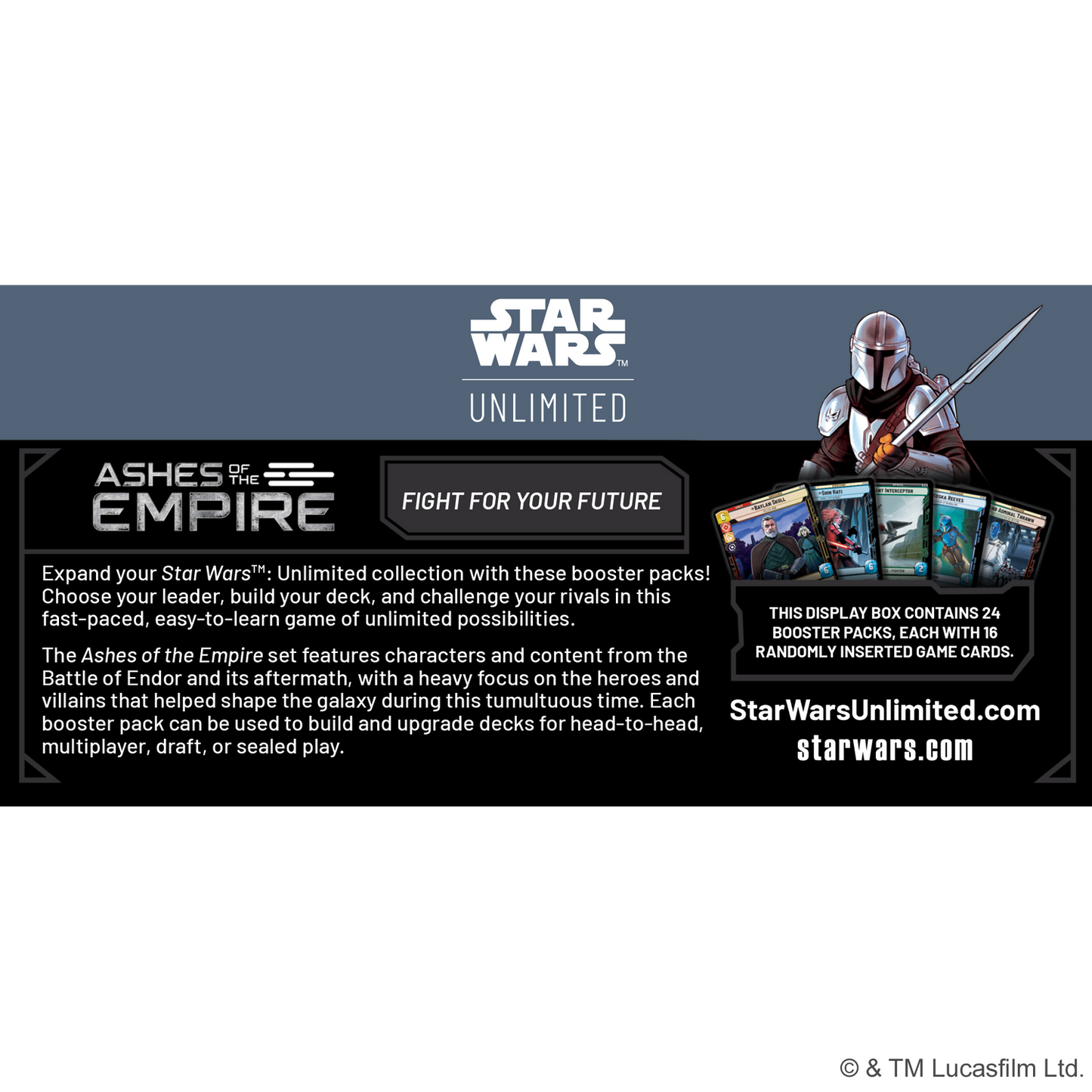 Star Wars Unlimited: Ashes of the Empire Booster Box
