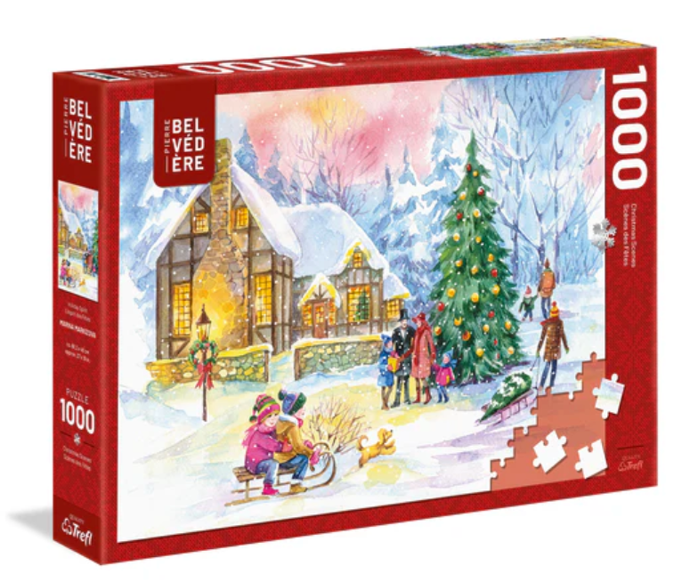 Belevedere Christmas Scenes 1000 Piece Puzzle