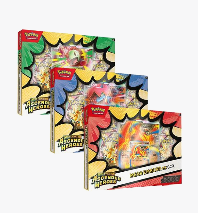 Pokémon TCG: Mega Evolution Ascended Heroes Mega ex Box (Limit 1 TOTAL [not per character] per rewards account)