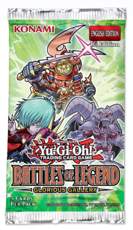 Yu-Gi-Oh! Battles of Legend: Glorious Gallery Booster Pack (1st Edition)