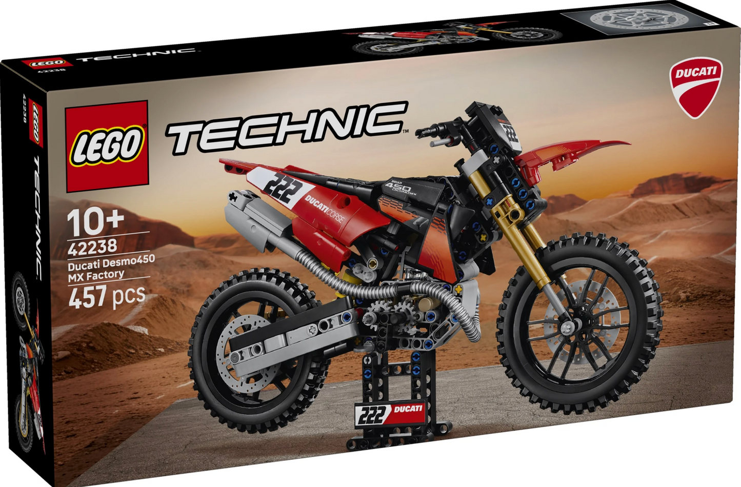 LEGO® Technic Ducati Desmo450 MX Factory Motorcycle 42238