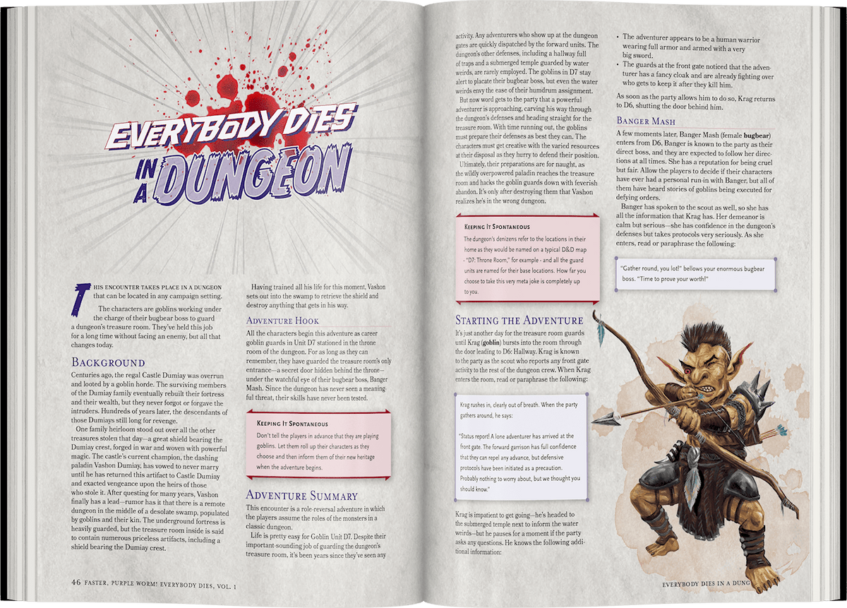 Faster, Purple Worm! Everybody Dies, Vol. 1