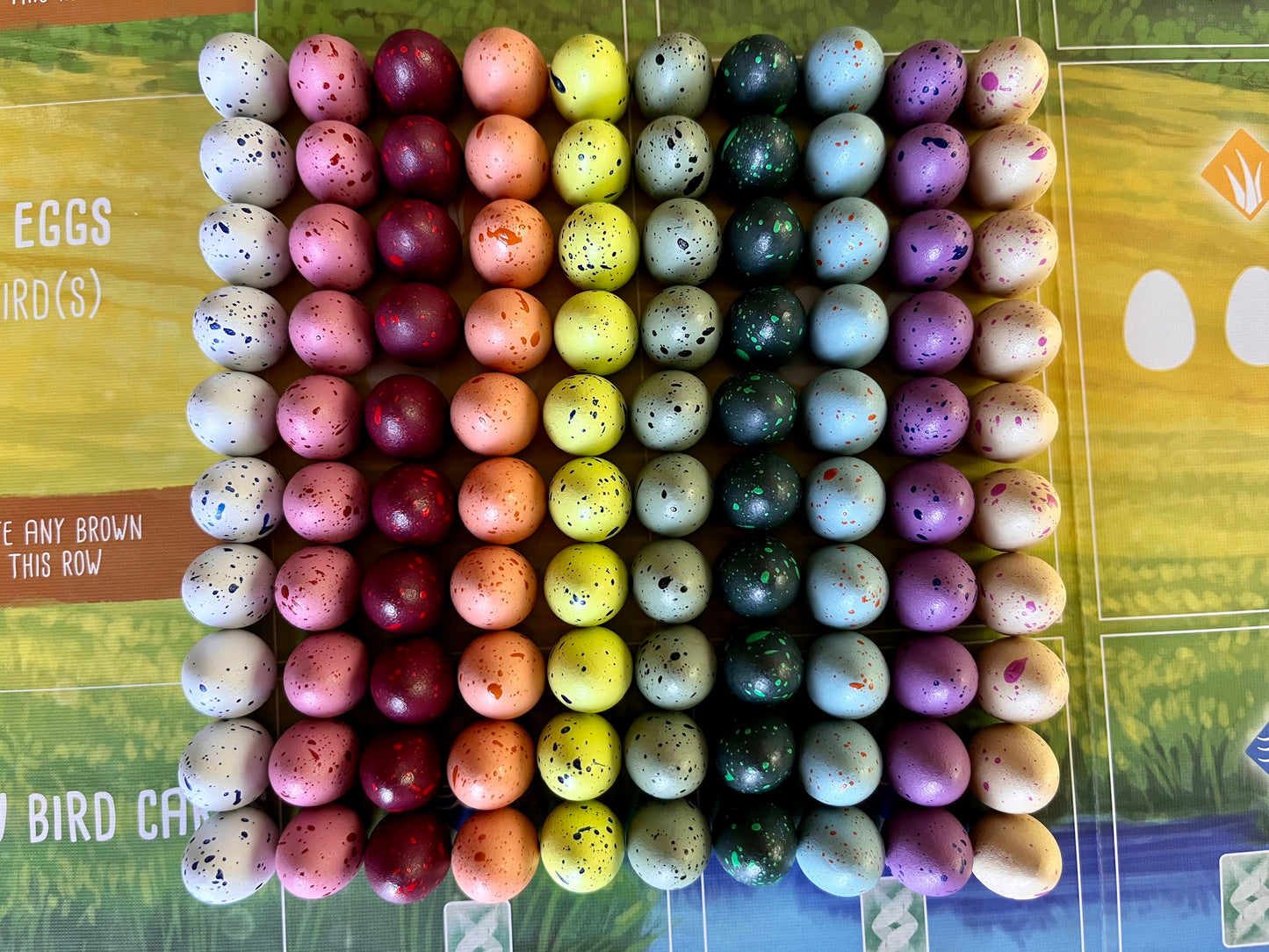 100 Speckled Eggs for Wingspan