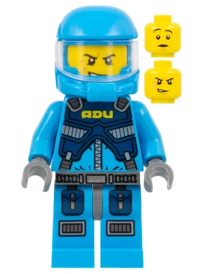 ac005   Minifigure   Alien Defense Unit Soldier 2 - Dark Bluish Gray Hips