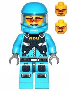 ac015   Minifigure   Alien Defense Unit Soldier 1 - Dark Azure Hips