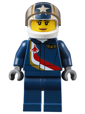LEGO® Minifigure Airport - Jet Pilot Female (air052)