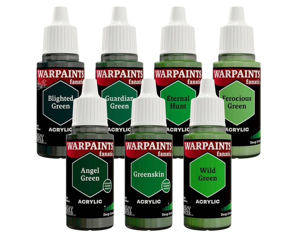 Deep Greens Flexible Triad PLUS+ Acrylic Paint Set (7 Colors)
