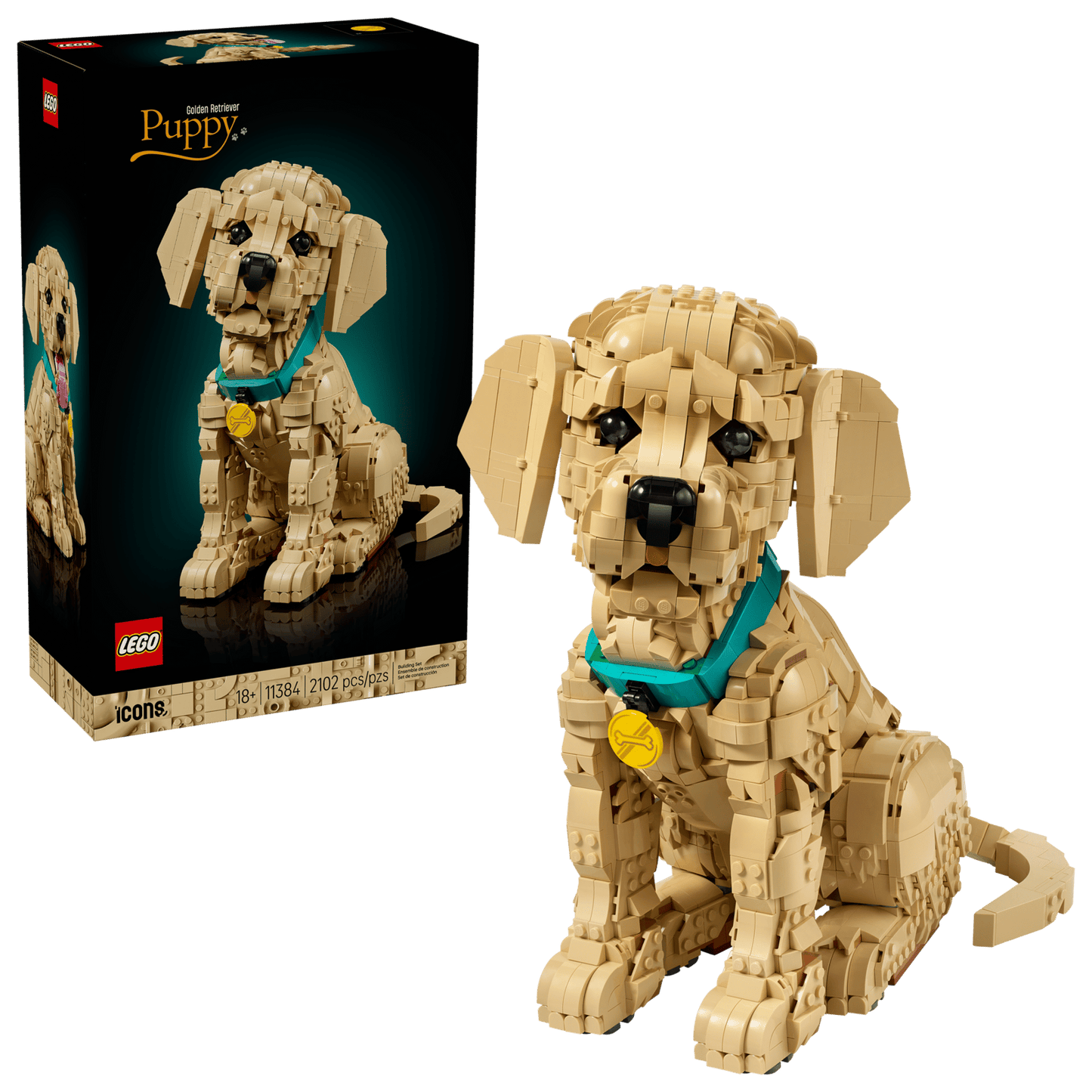 LEGO® Icons Golden Retriever Puppy 11384
