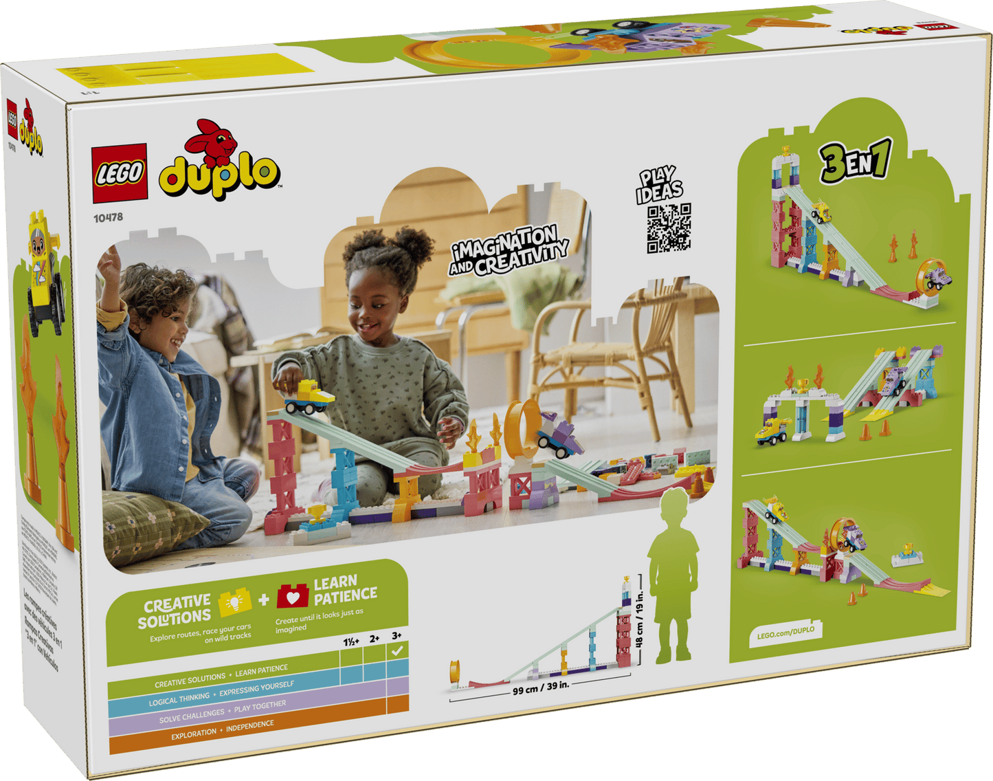 LEGO® DUPLO® Town 3 in 1 Creative Ramps with Vehicles 10478