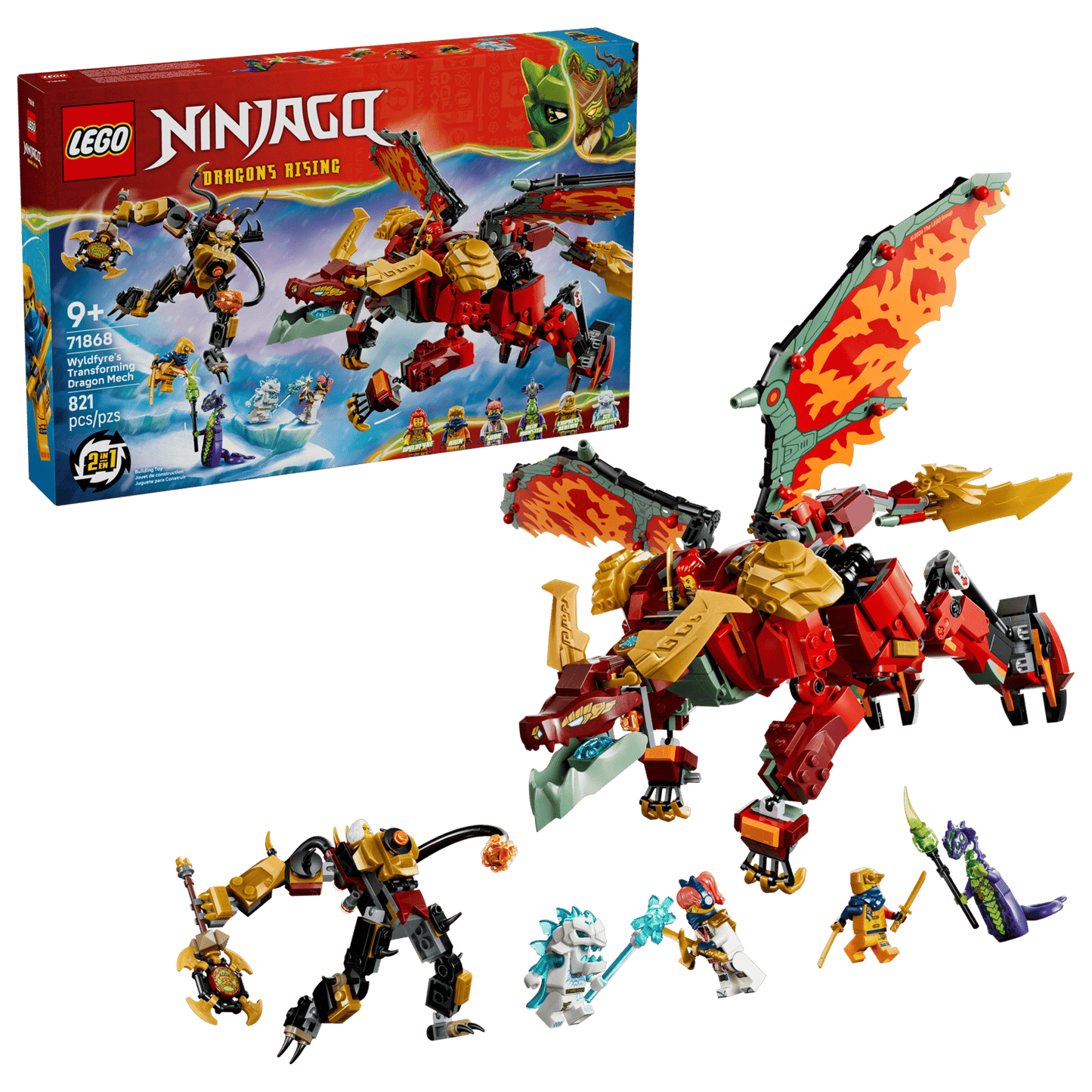 LEGO® Ninjago® Wyldfyre's Transforming Dragon Mech 71868