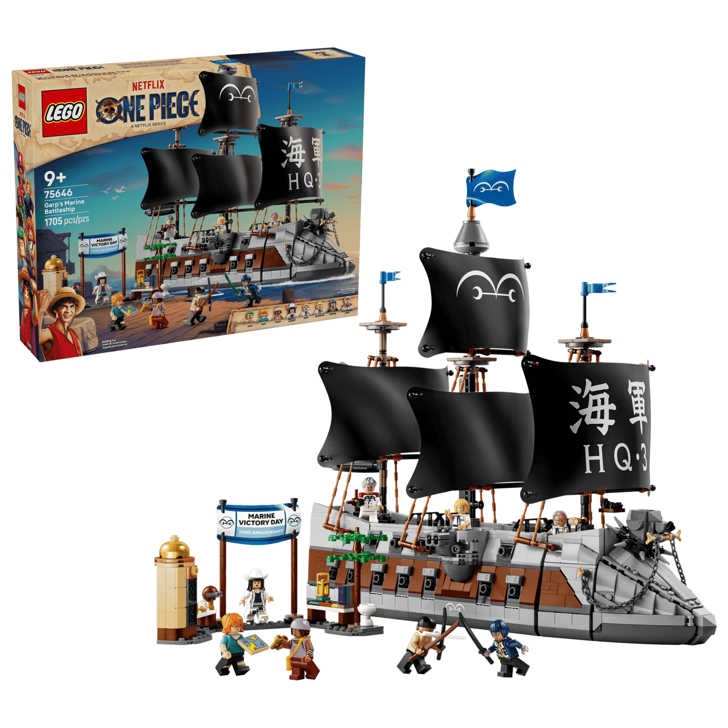 LEGO® ONE PIECE Garp's Marine Battleship 75646