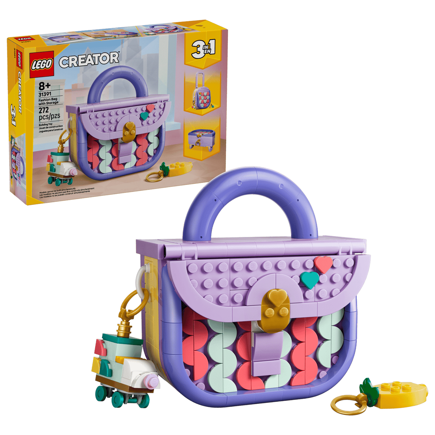 LEGO® Creator Art Fashion Bag with Storage 31391