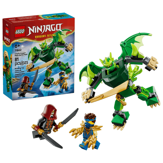 PREORDER NOW! LEGO® Ninjago® Lloyd's Dragon Mech Battle Pack 71862
