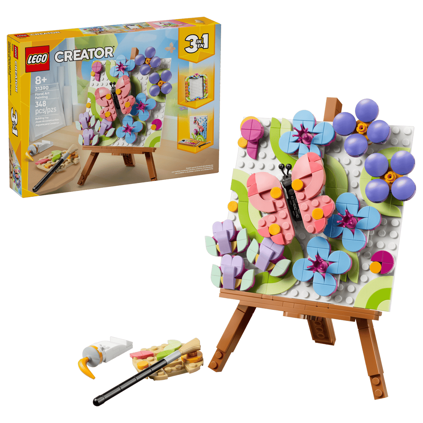 LEGO® Creator Floral Art Decor Painting 31390