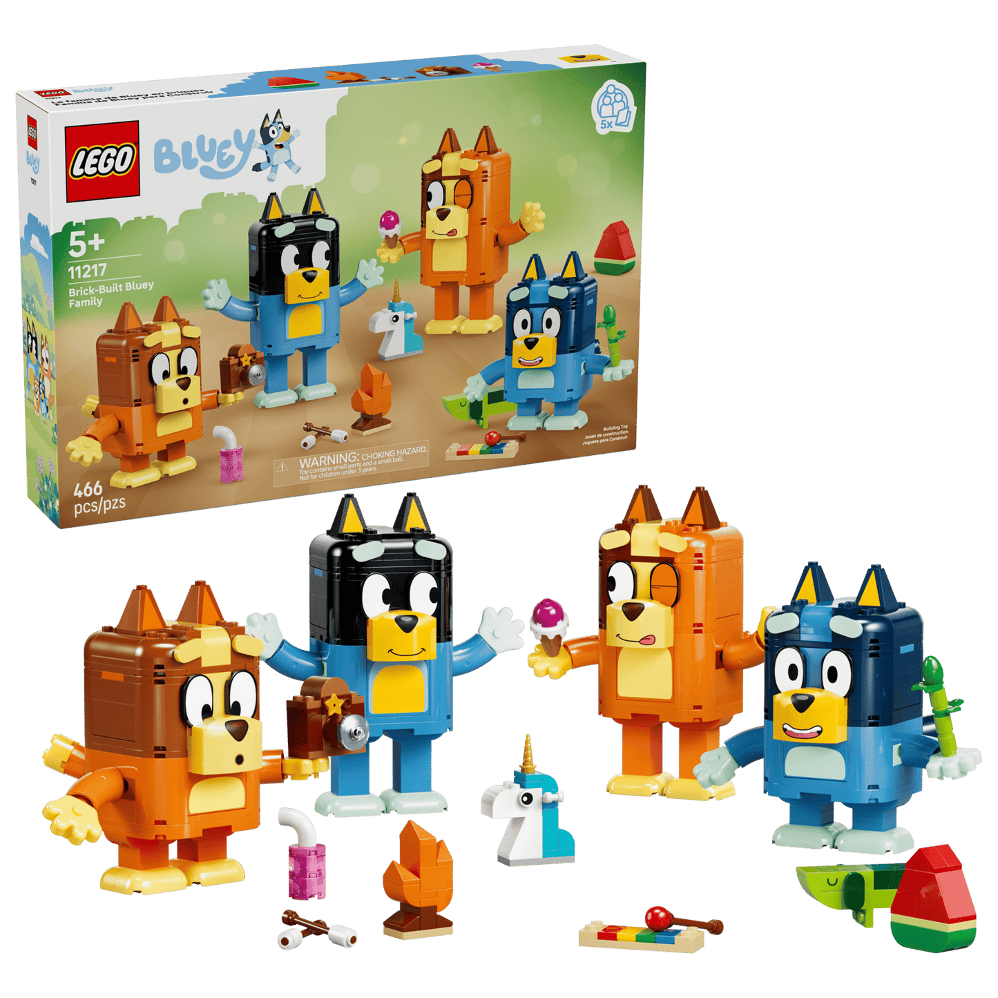 LEGO® Bluey Brick-Built Bluey Family 11217